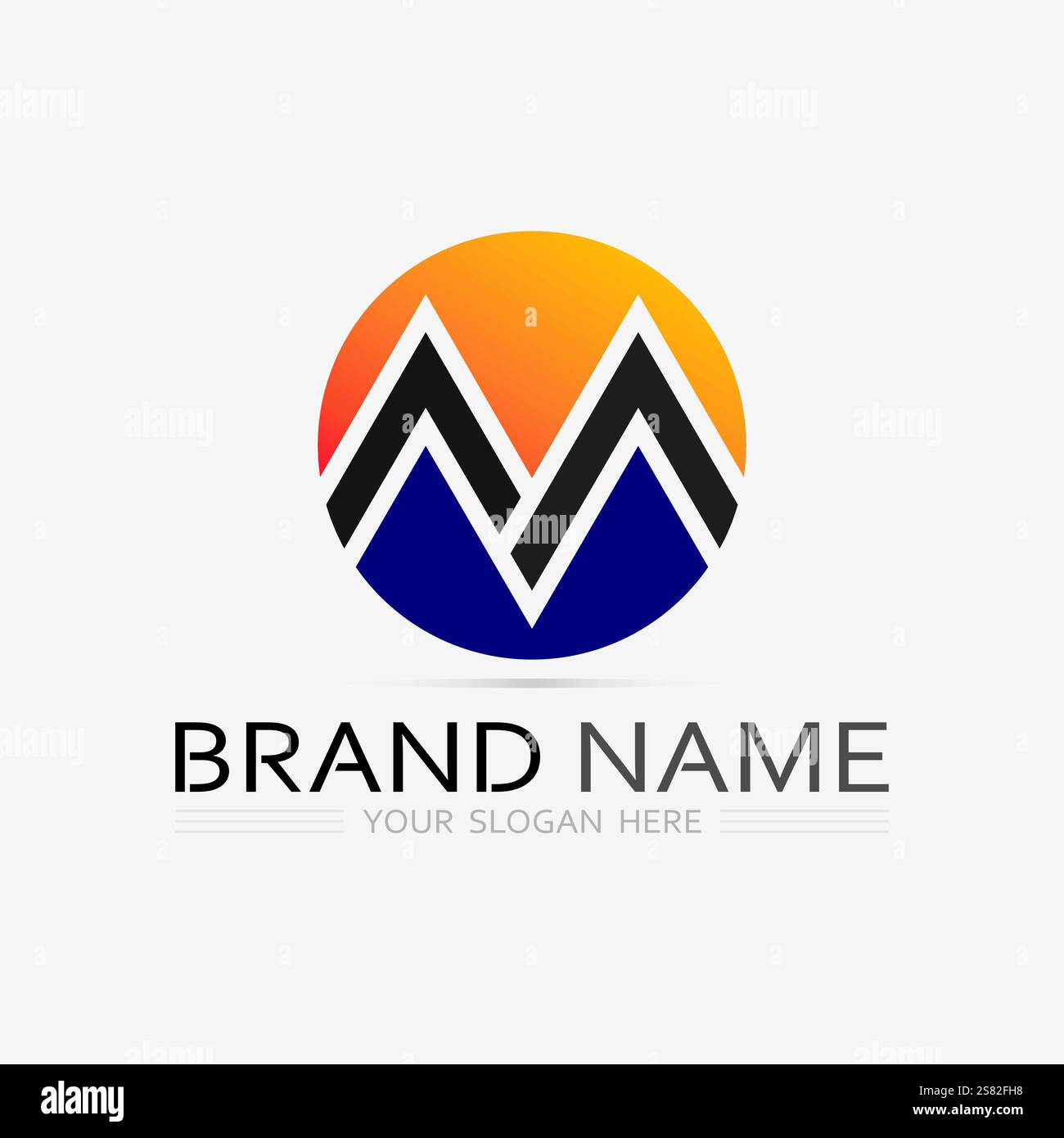 Mountain icon Logo Template Vector illustration design Stock Vector
