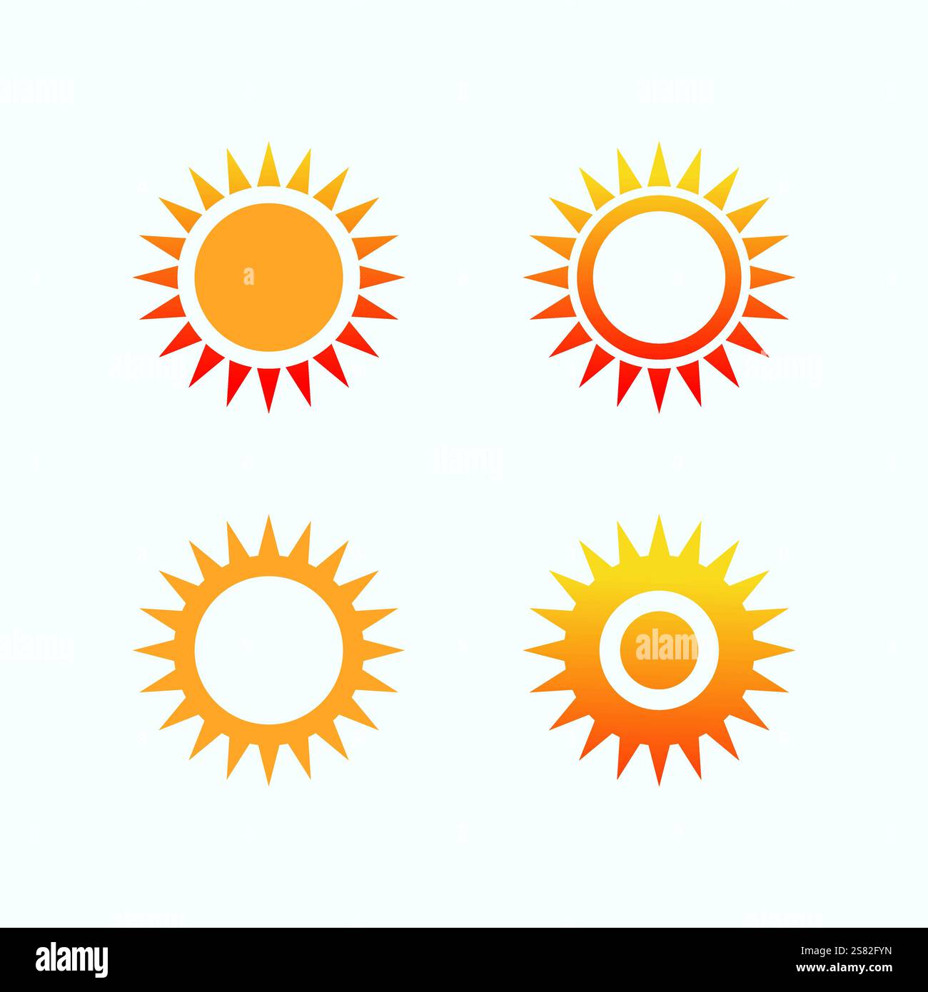 Sun Vector illustration Icon Logo Template design Stock Vector