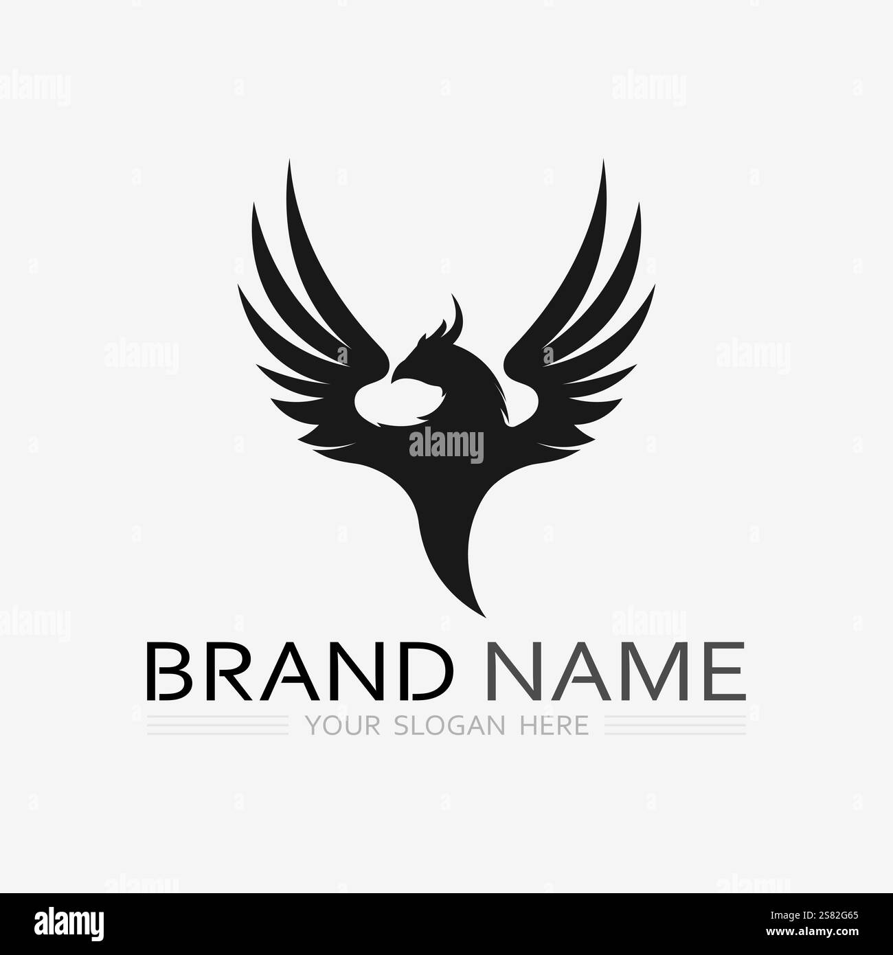 bird logo vector icon design template Stock Vector