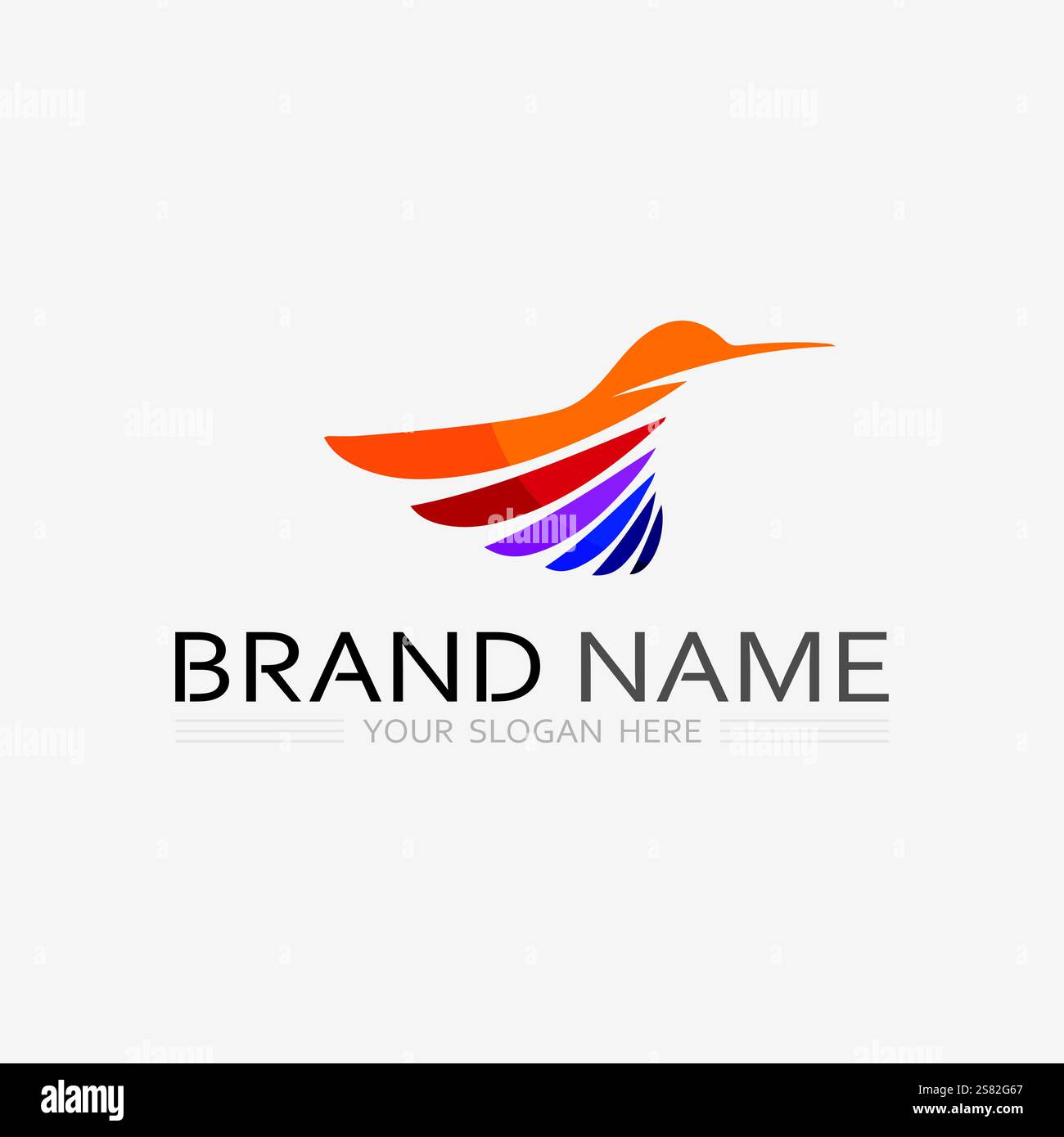 bird logo vector icon design template Stock Vector