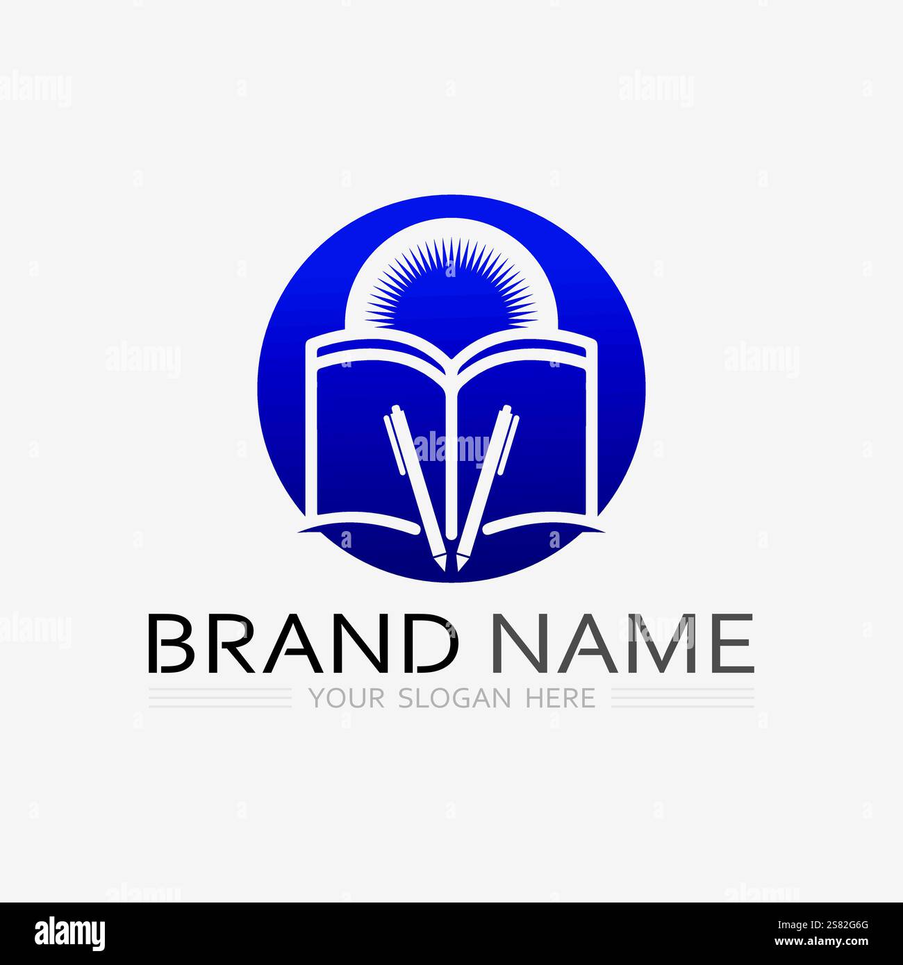 Book logo vector and illustration education icon Stock Vector