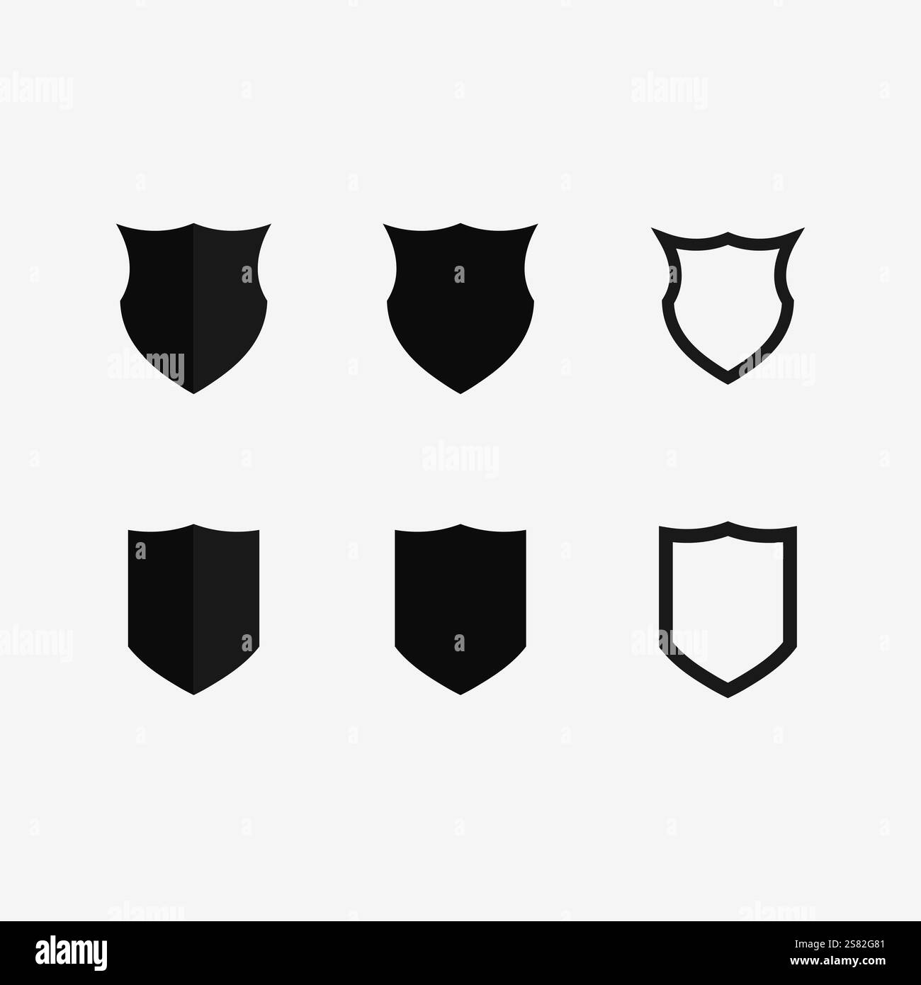 shield logo design vector,shield emblem logo template,logosymbol icon-vector Stock Vector