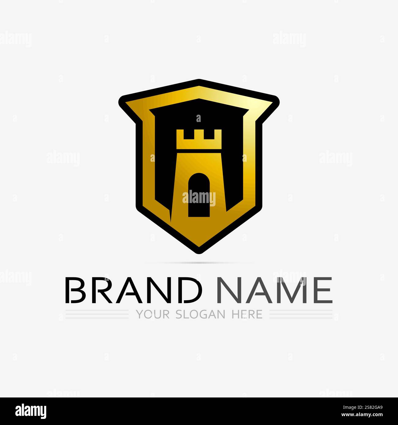 shield logo design vector,shield emblem logo template,logosymbol icon-vector Stock Vector