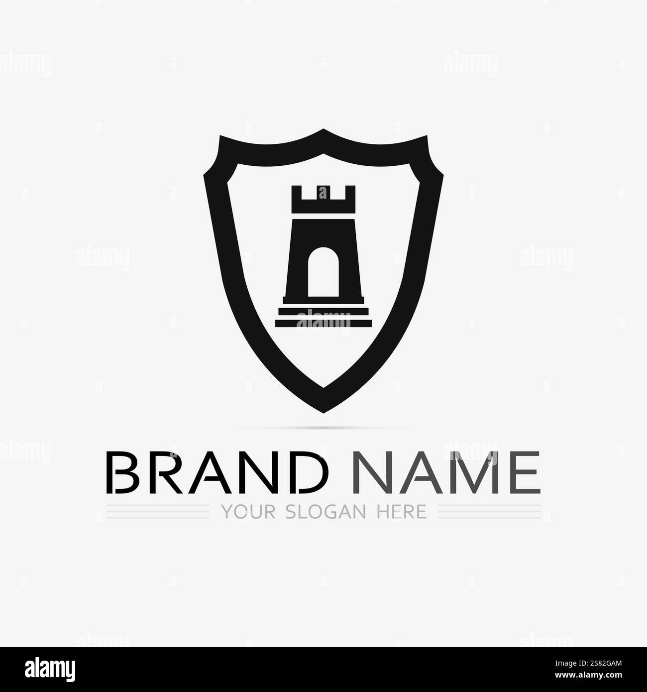 shield logo design vector,shield emblem logo template,logosymbol icon-vector Stock Vector