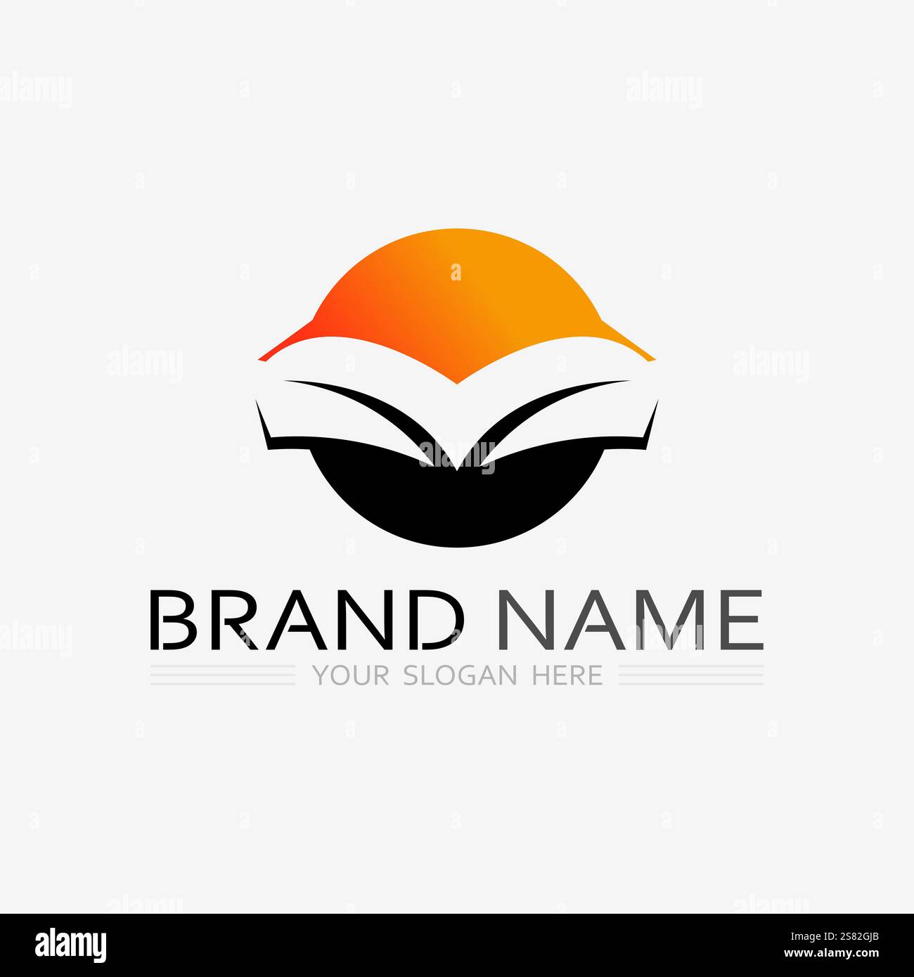 Book logo vector and illustration education icon Stock Vector