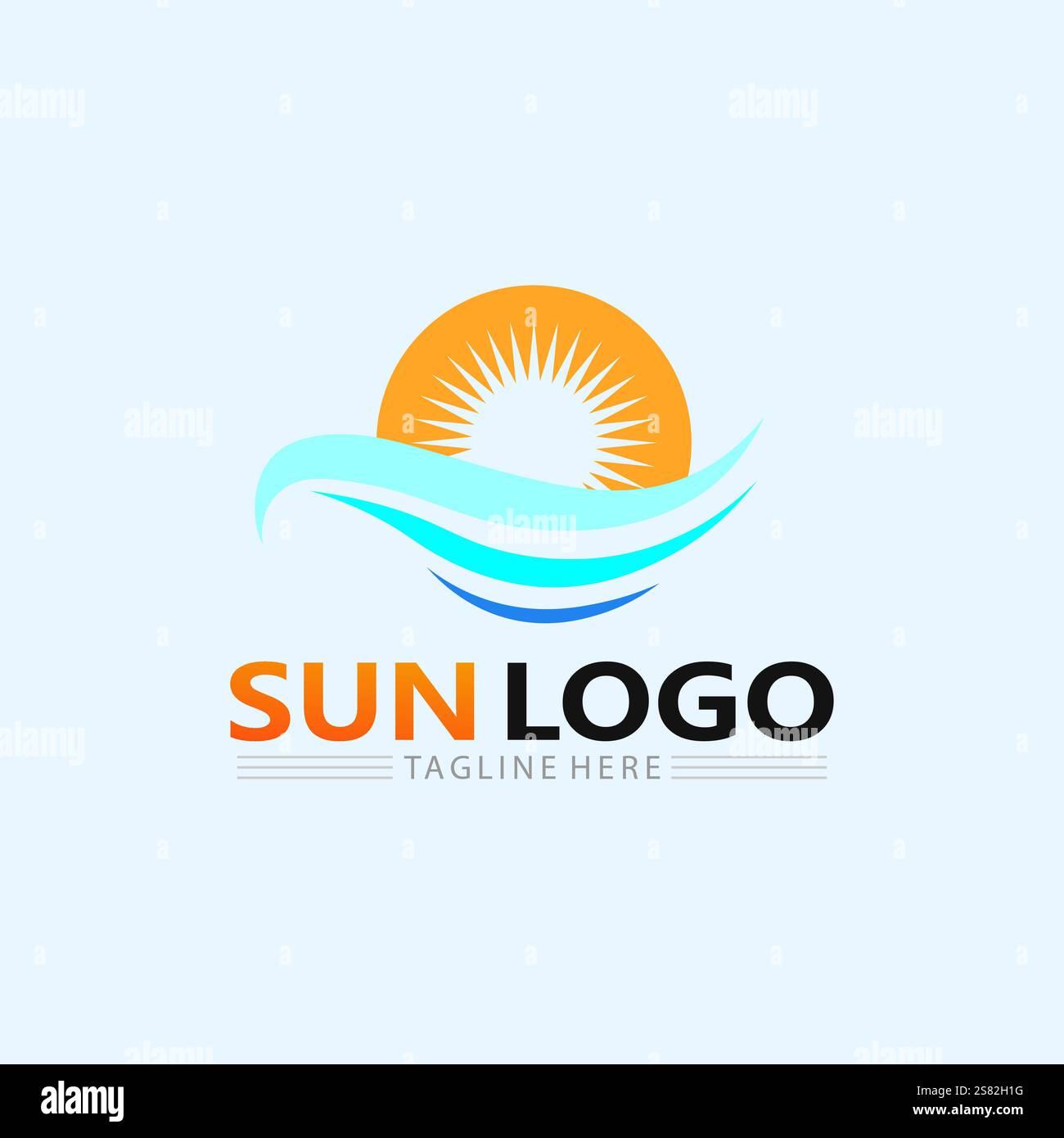Sun Vector illustration Icon Logo Template design Stock Vector