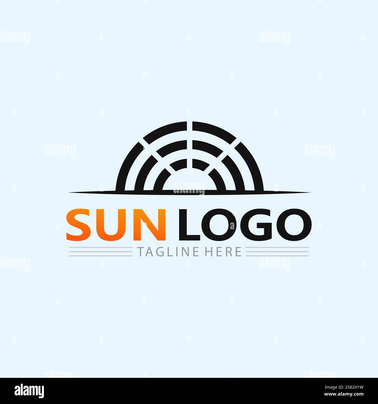 Sun Vector illustration Icon Logo Template design Stock Vector