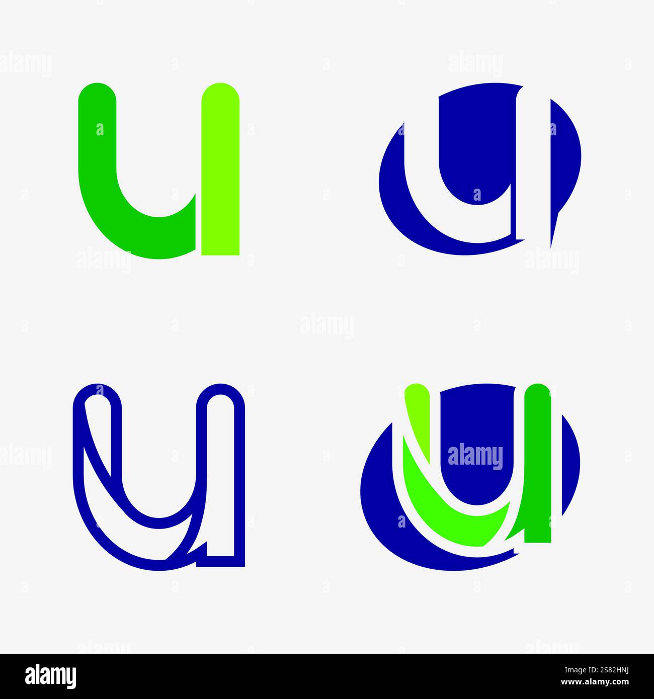 Logo initial letter u vector vectors hi-res stock photography and ...