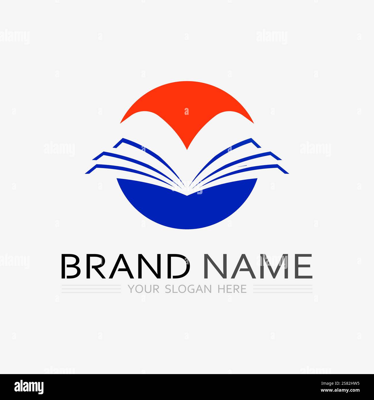 Book logo vector and illustration education icon Stock Vector