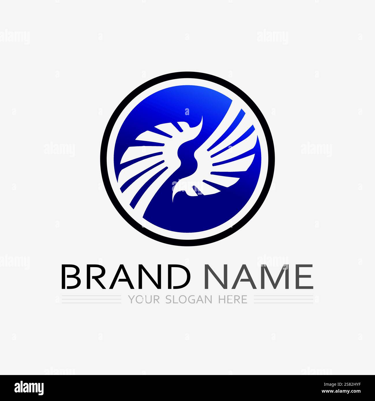 Wings logo vector icon symbol illustration design template Stock Vector