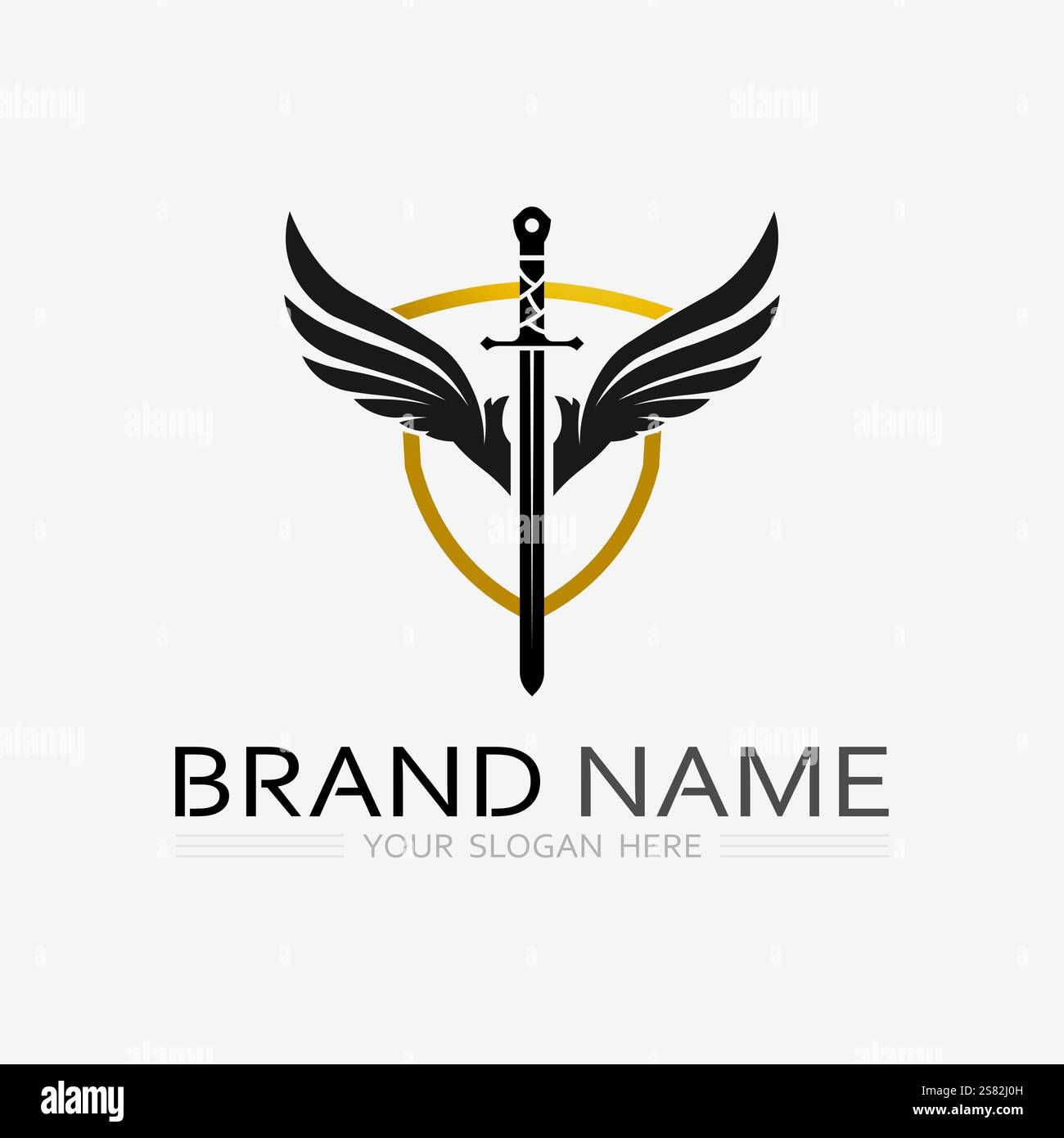 Wings logo vector icon symbol illustration design template Stock Vector