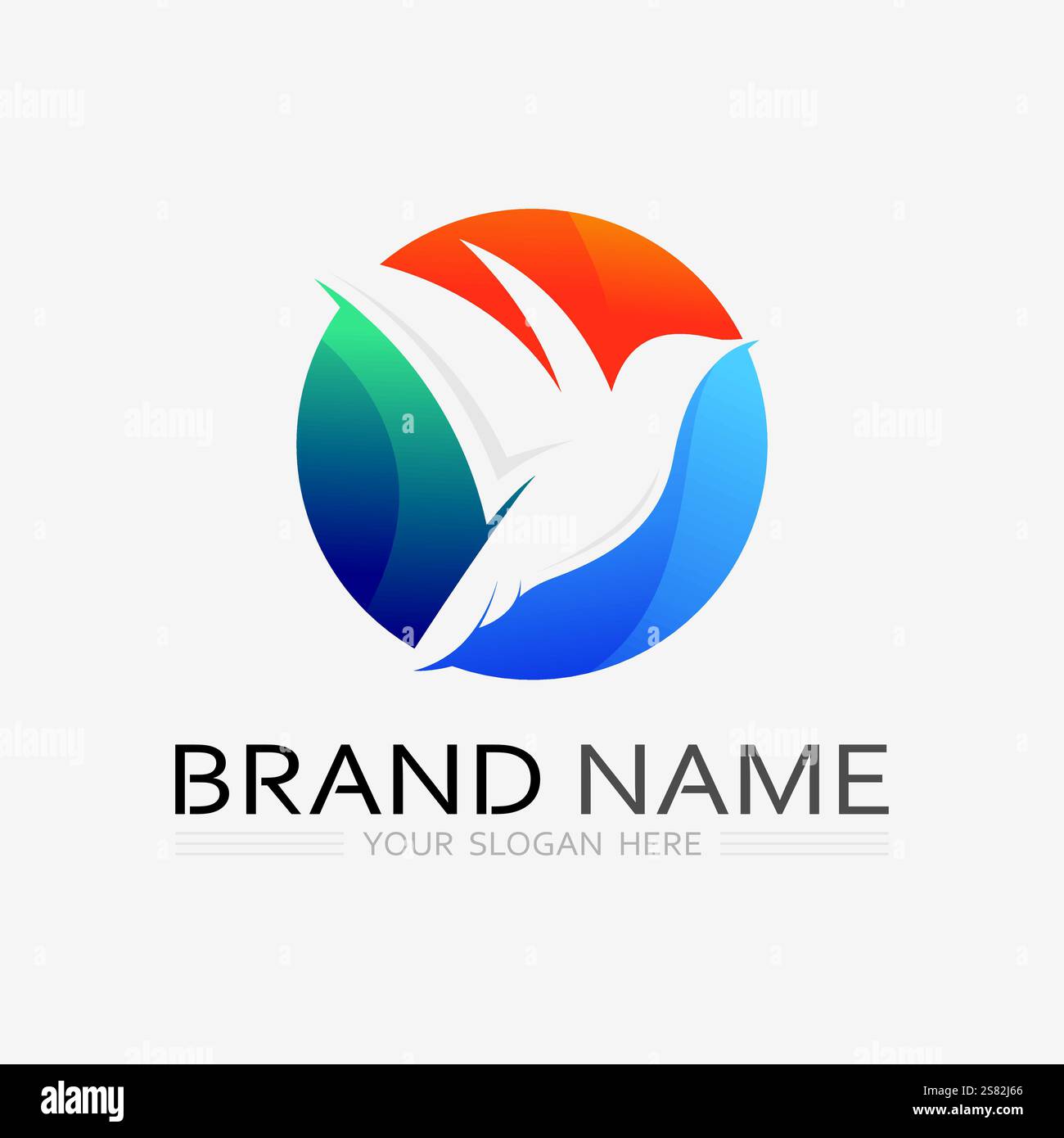 bird logo vector icon design template Stock Vector