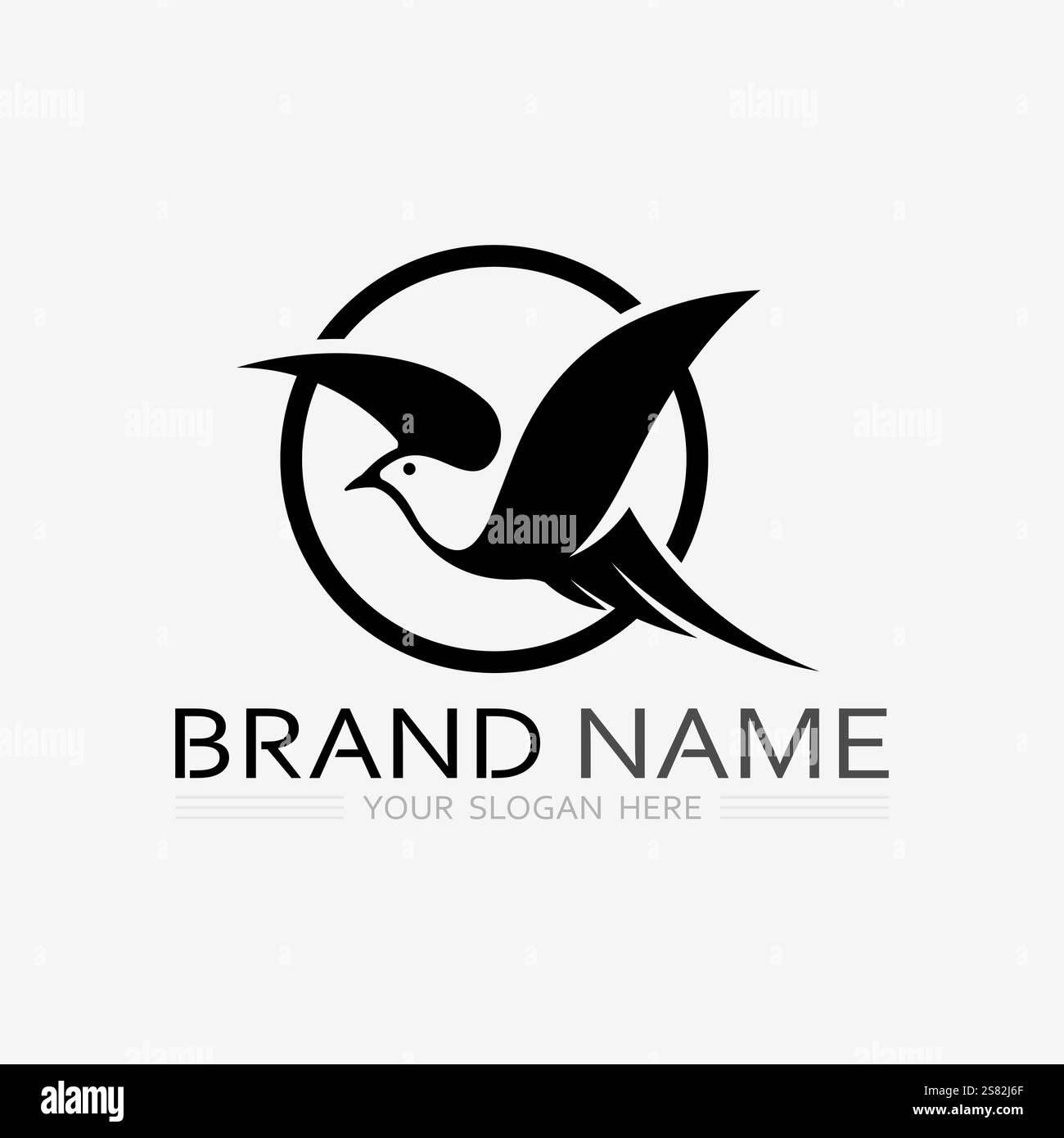 bird logo vector icon design template Stock Vector