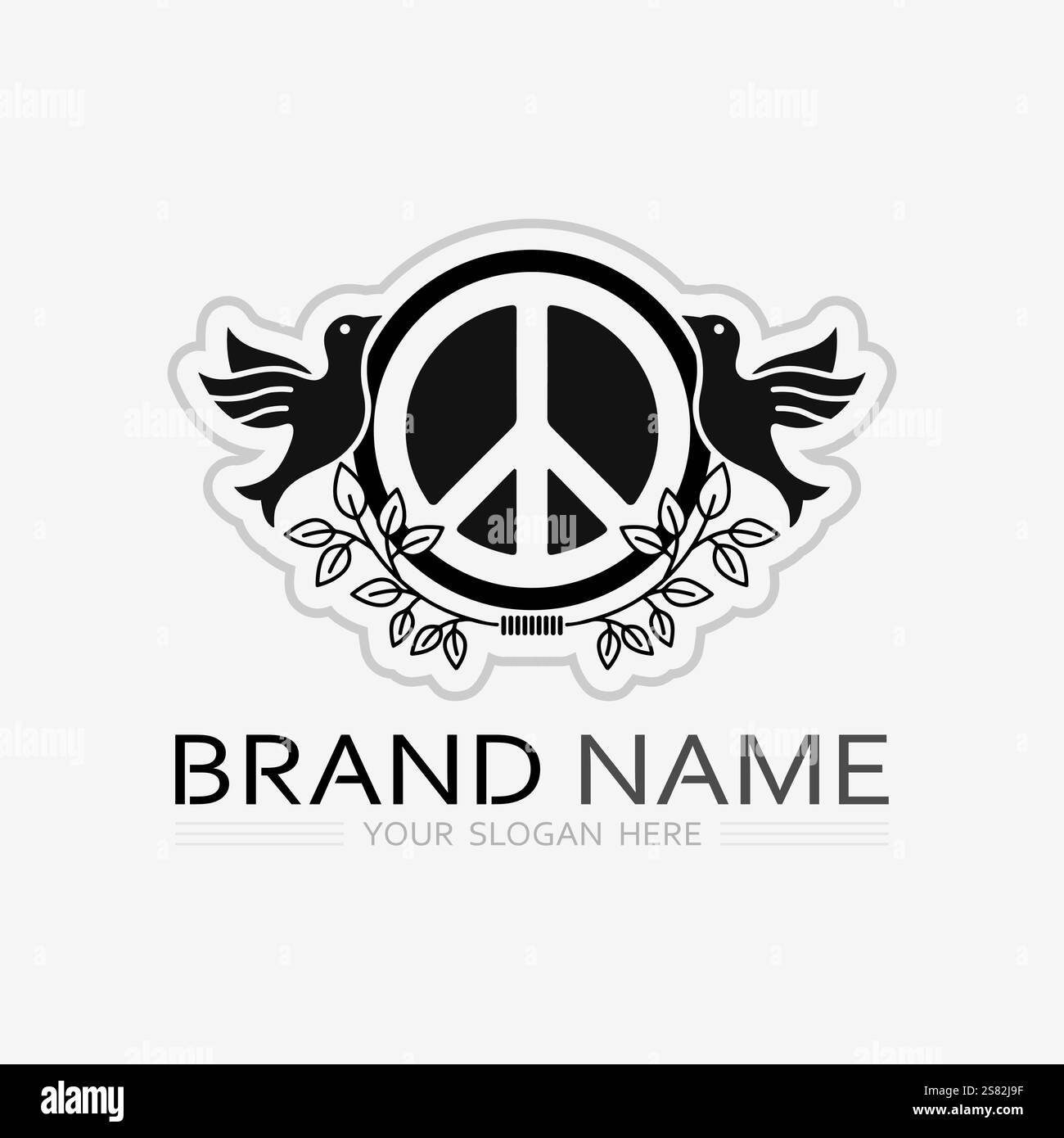 peace logo and design vector illustration concept design Stock Vector ...