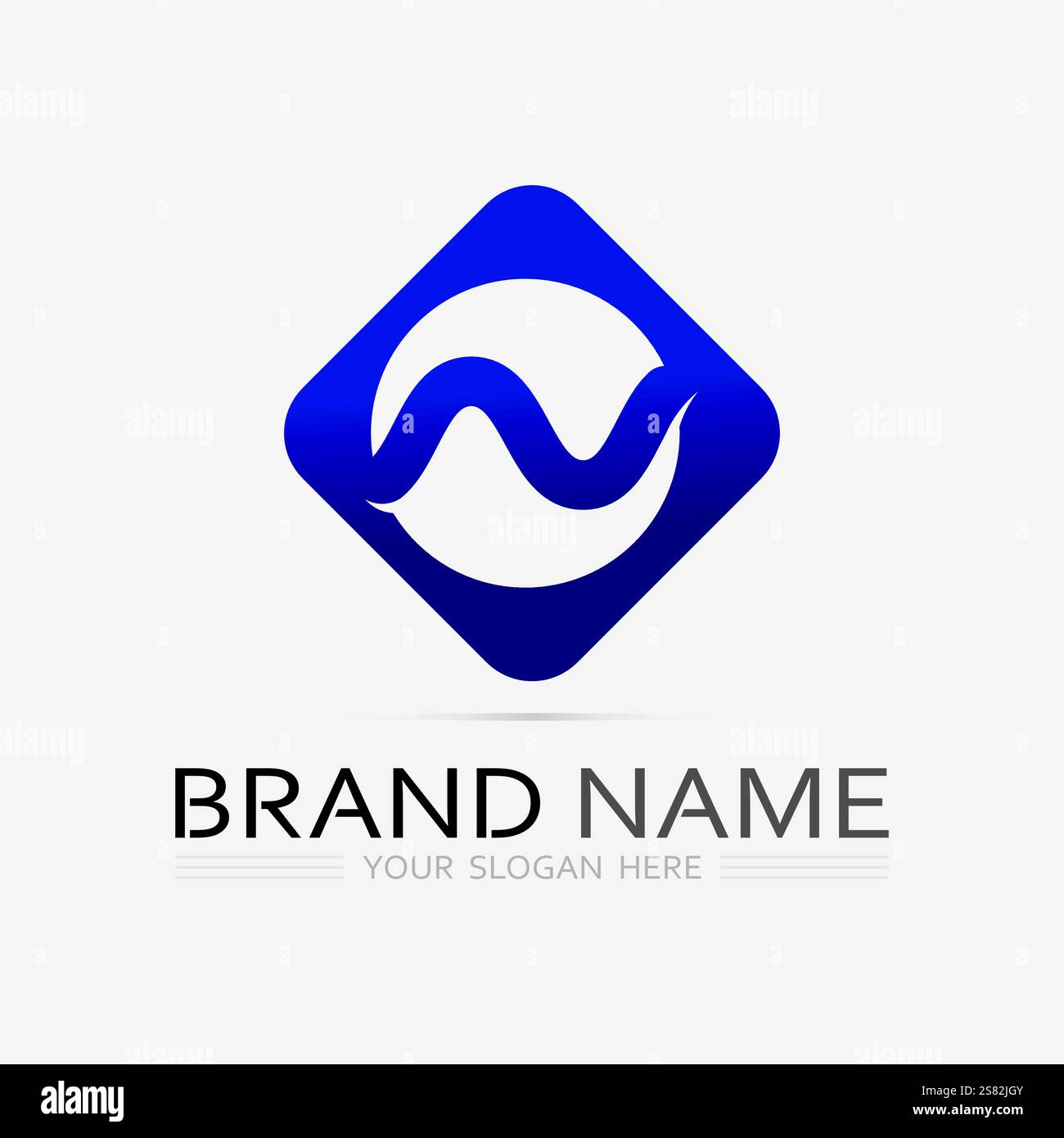 N Letter Logo Template vector icon illustration design Stock Vector