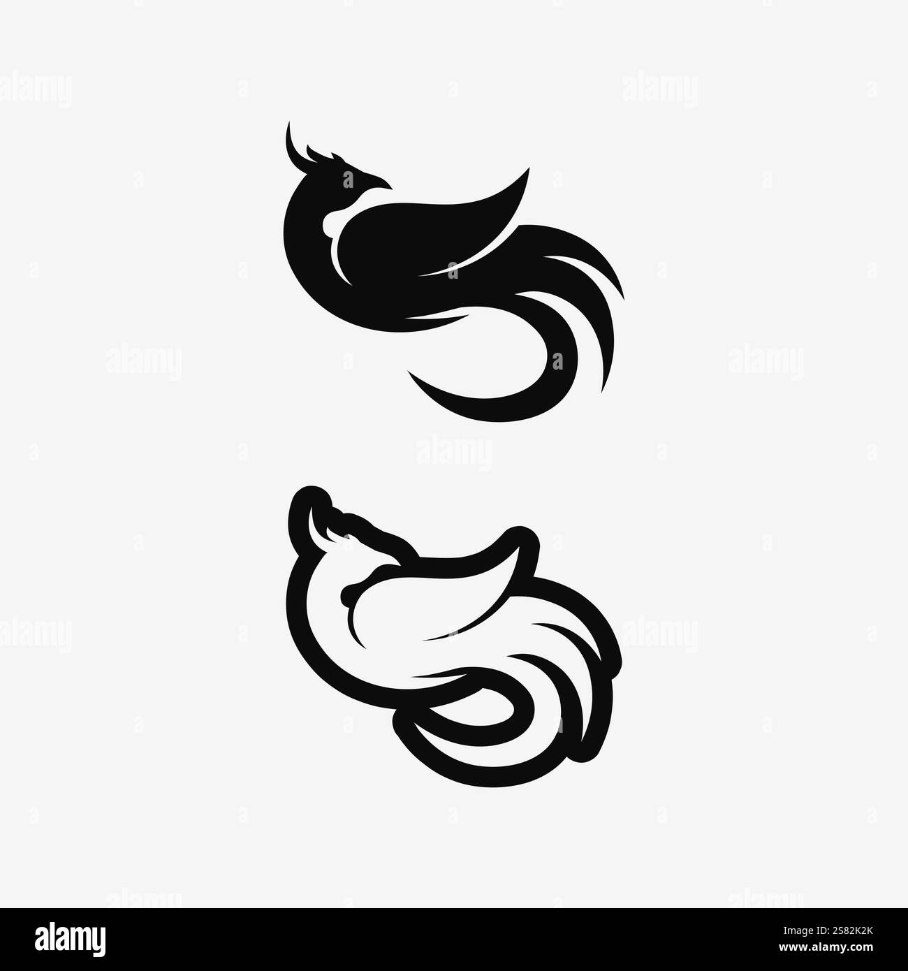 bird logo vector icon design template Stock Vector
