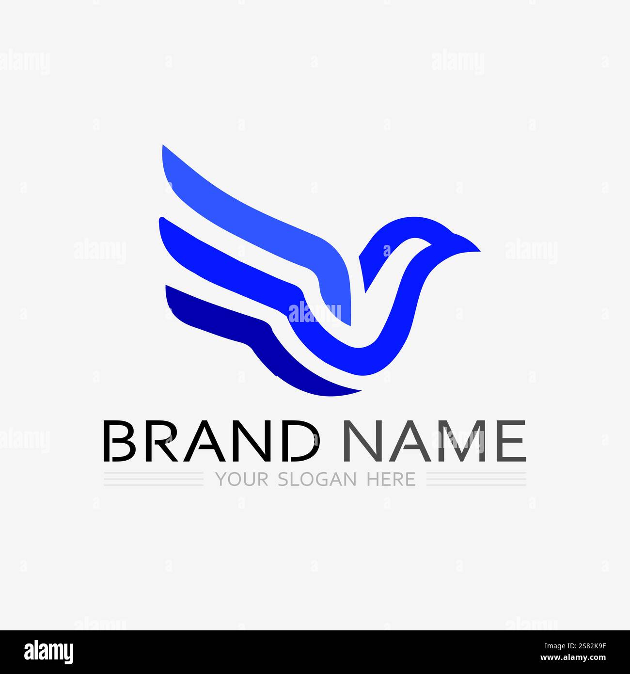 bird logo vector icon design template Stock Vector
