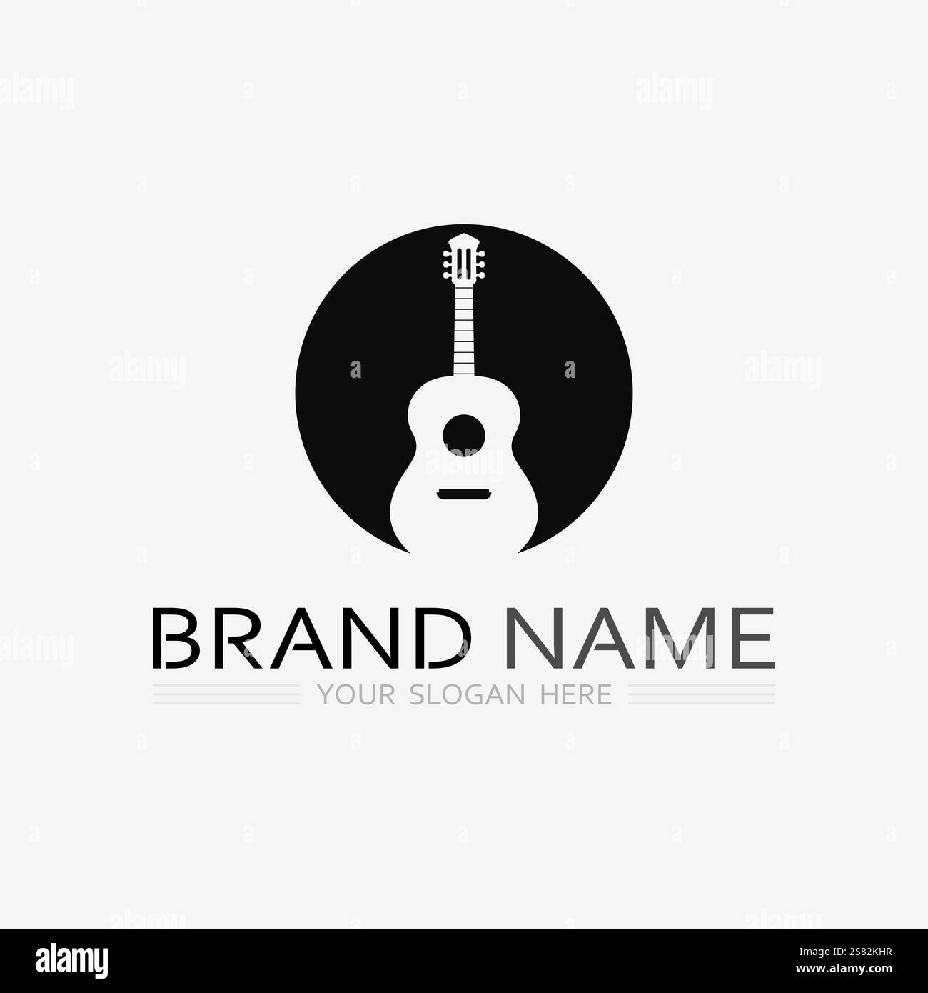 music logo icon vector design illustration template Stock Vector
