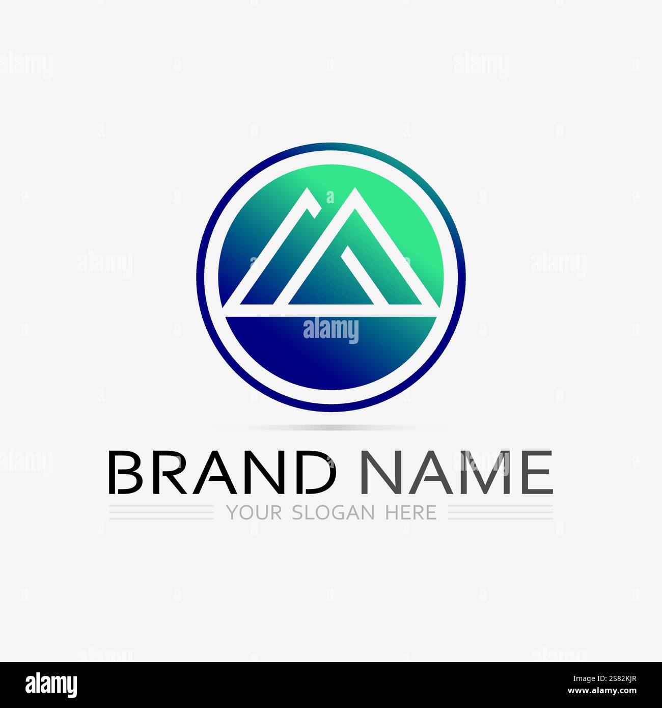 Mountain icon Logo Template Vector illustration design Stock Vector