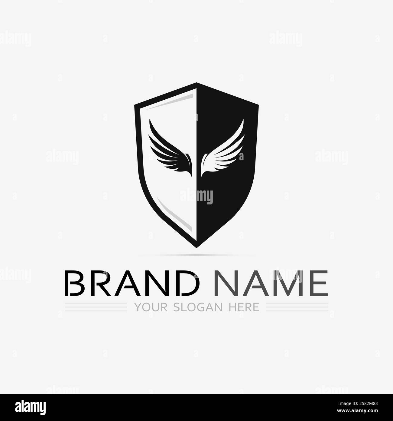 shield logo design vector,shield emblem logo template,logosymbol icon-vector Stock Vector
