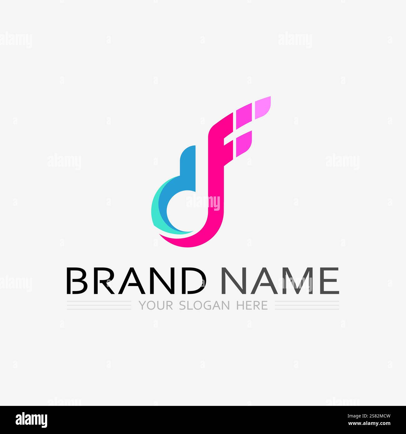 music logo icon vector design illustration template Stock Vector