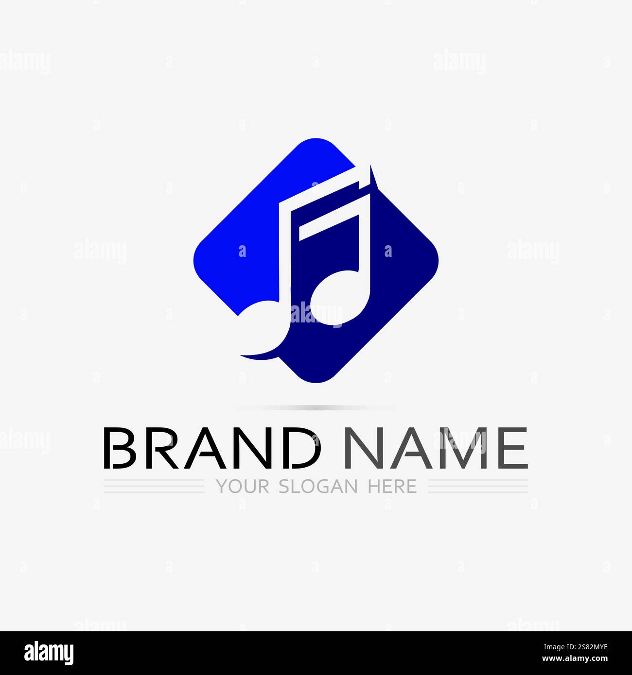 Music logo and note Icon Vector illustration design Stock Vector
