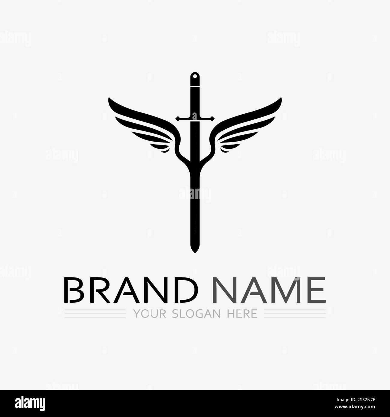 Wings logo vector icon symbol illustration design template Stock Vector