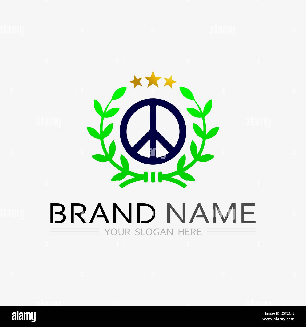 peace logo and design vector illustration concept design Stock Vector