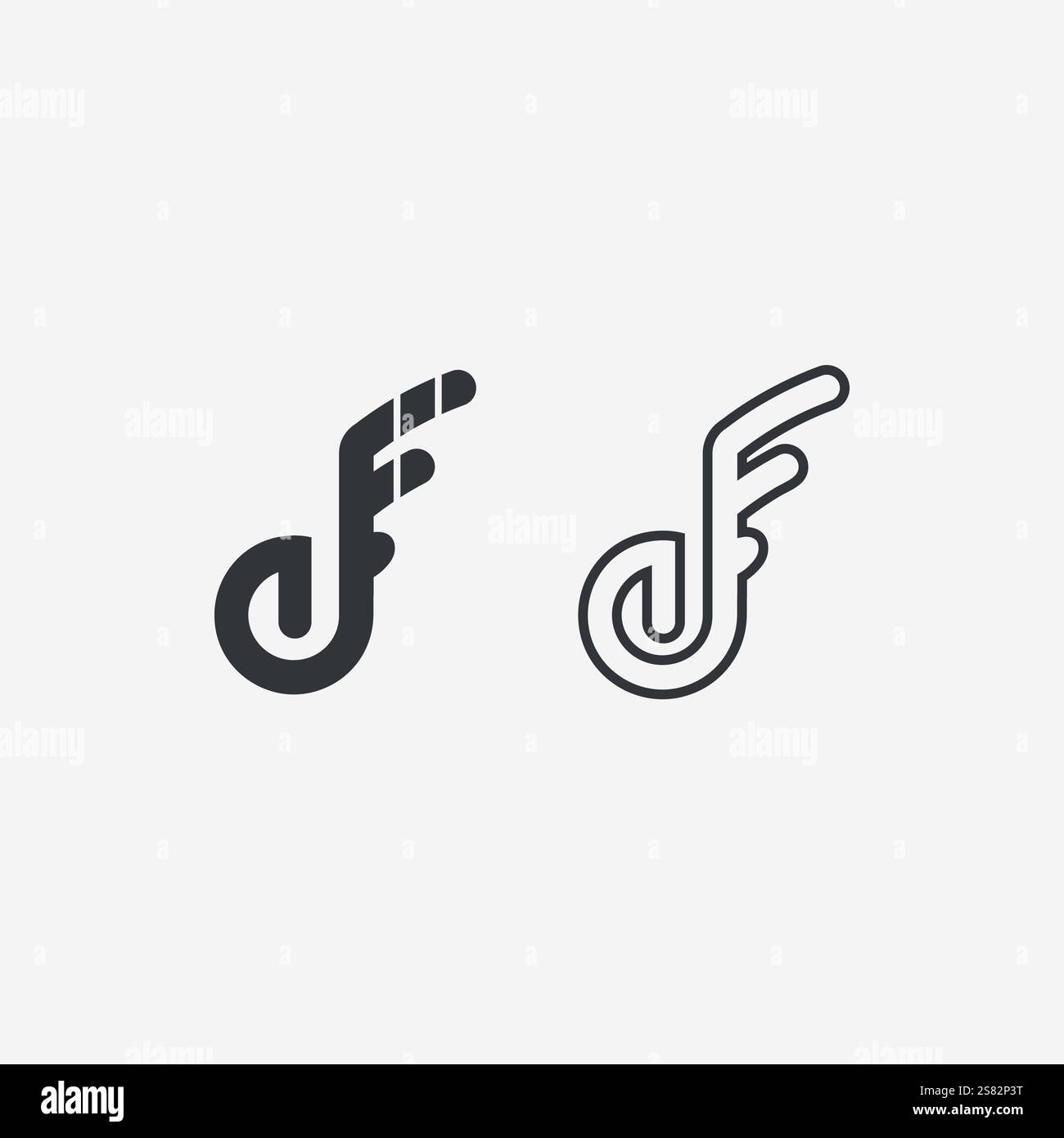 music logo icon vector design illustration template Stock Vector
