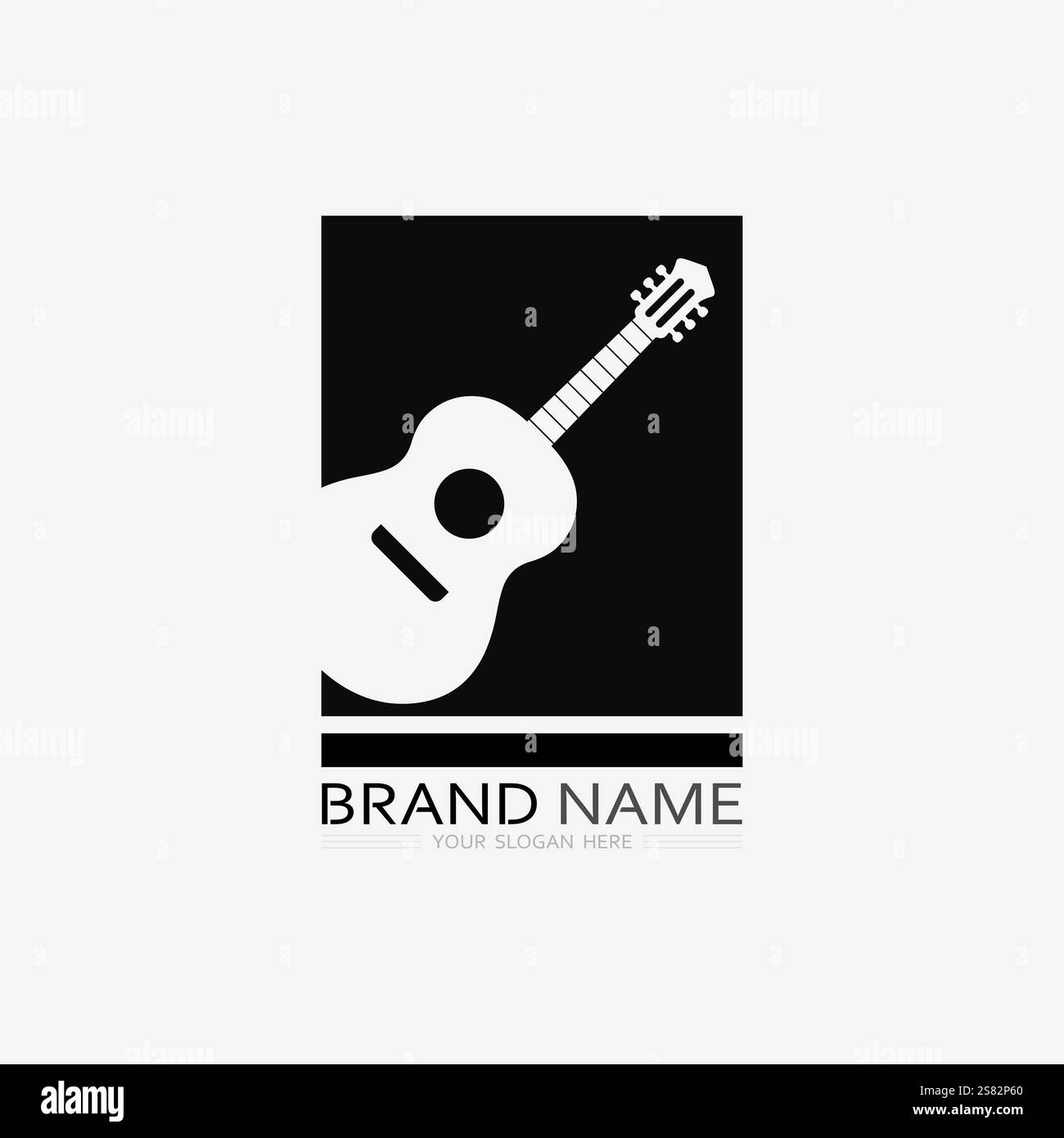 music logo icon vector design illustration template Stock Vector