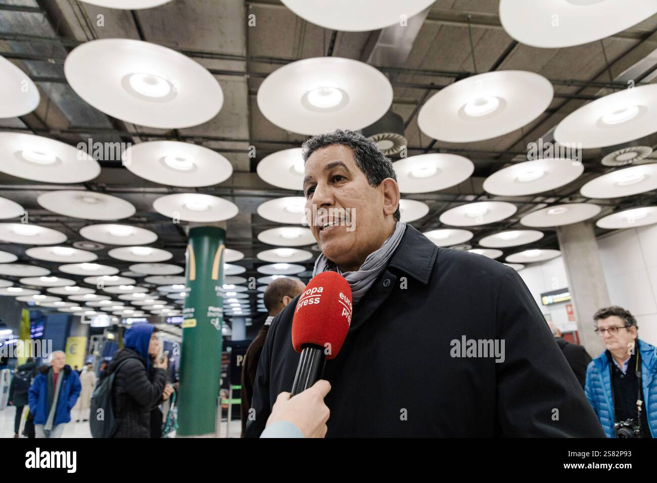 The responsible of the Polisario Front in Spain, Abdulah Arabi, attends