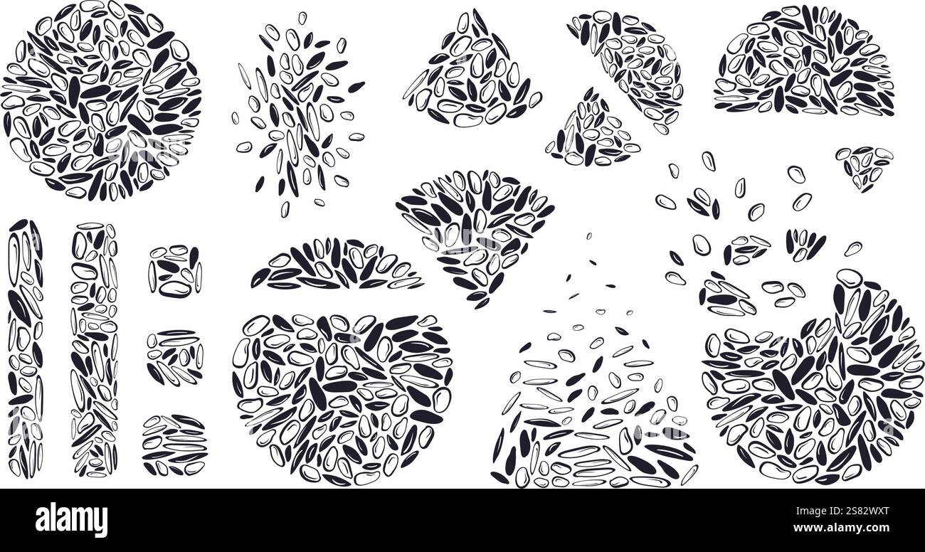 Puffed rice, grain. Healthy cookie with seed, snack, waffles, cracker ...