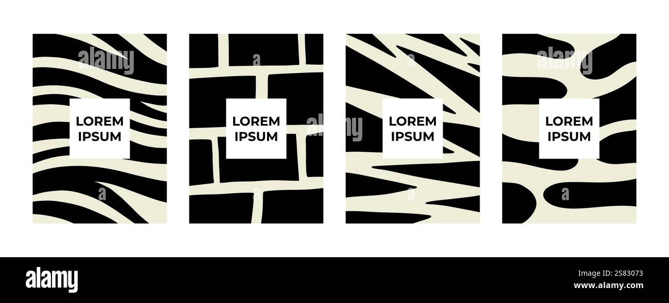 Modern abstract covers set Stock Vector