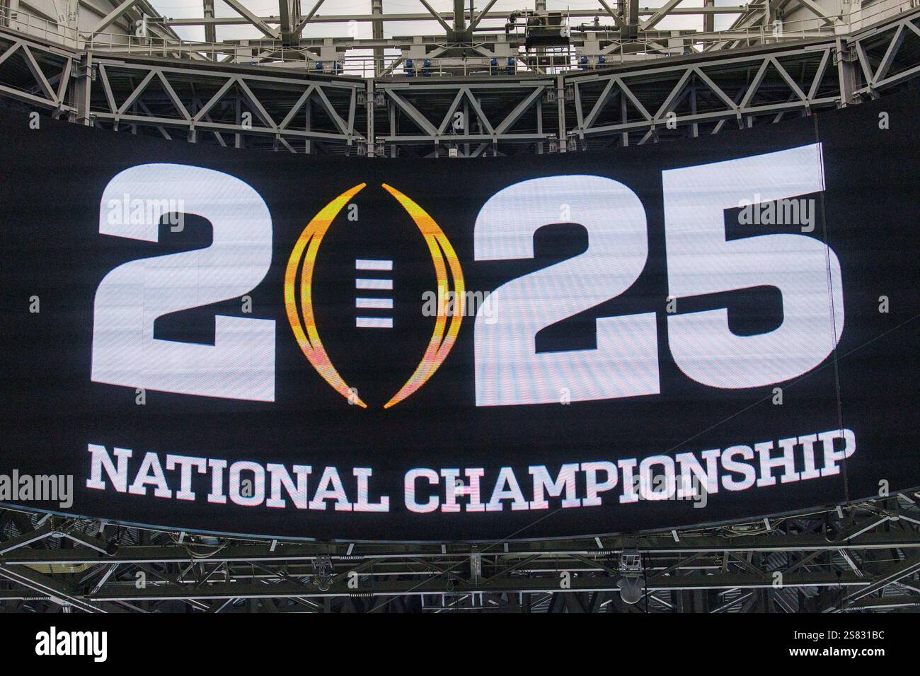 January 20, 2025 A general view of the 2025 National Championship logo