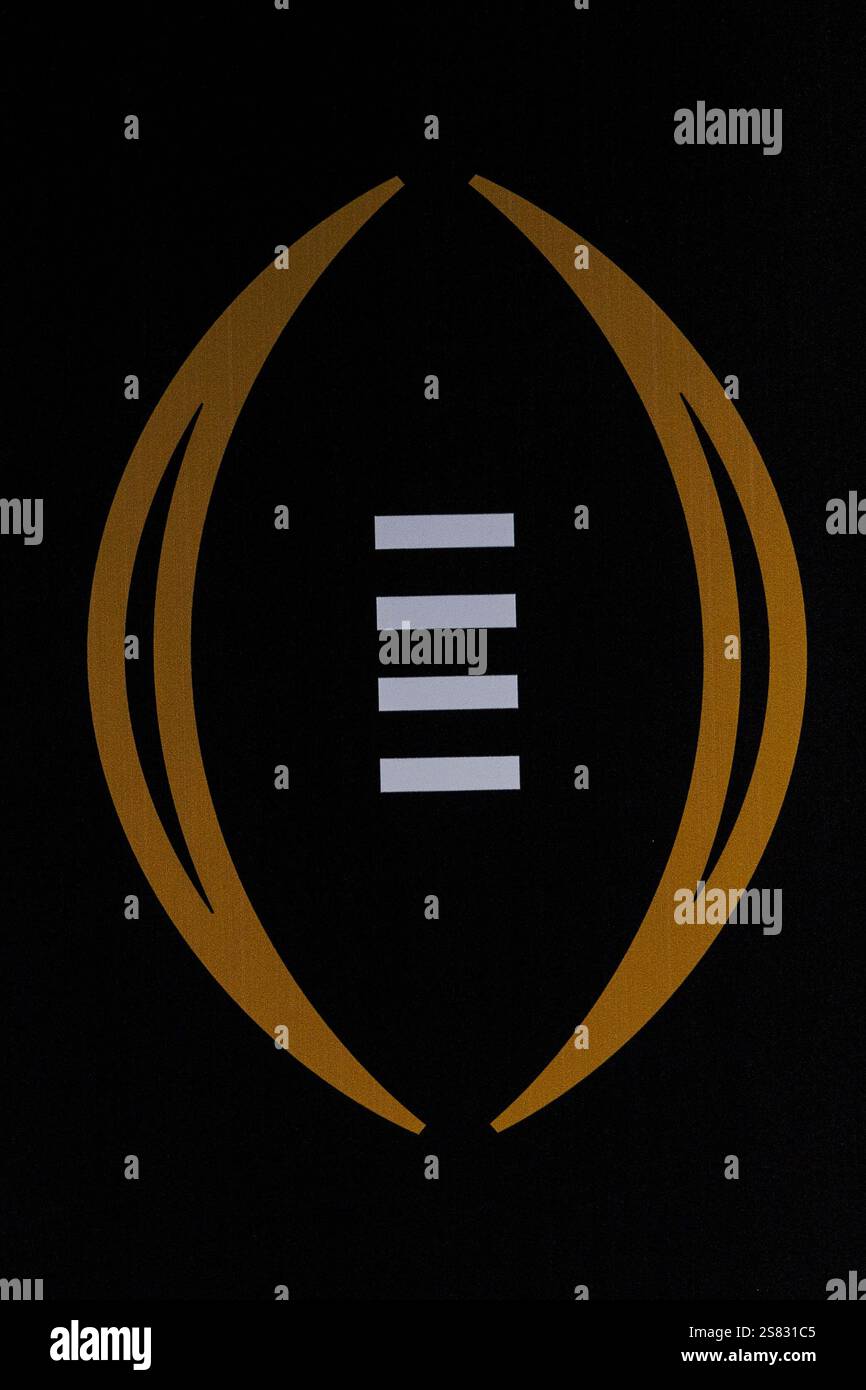January 20, 2025 National Championship logo prior to College Football
