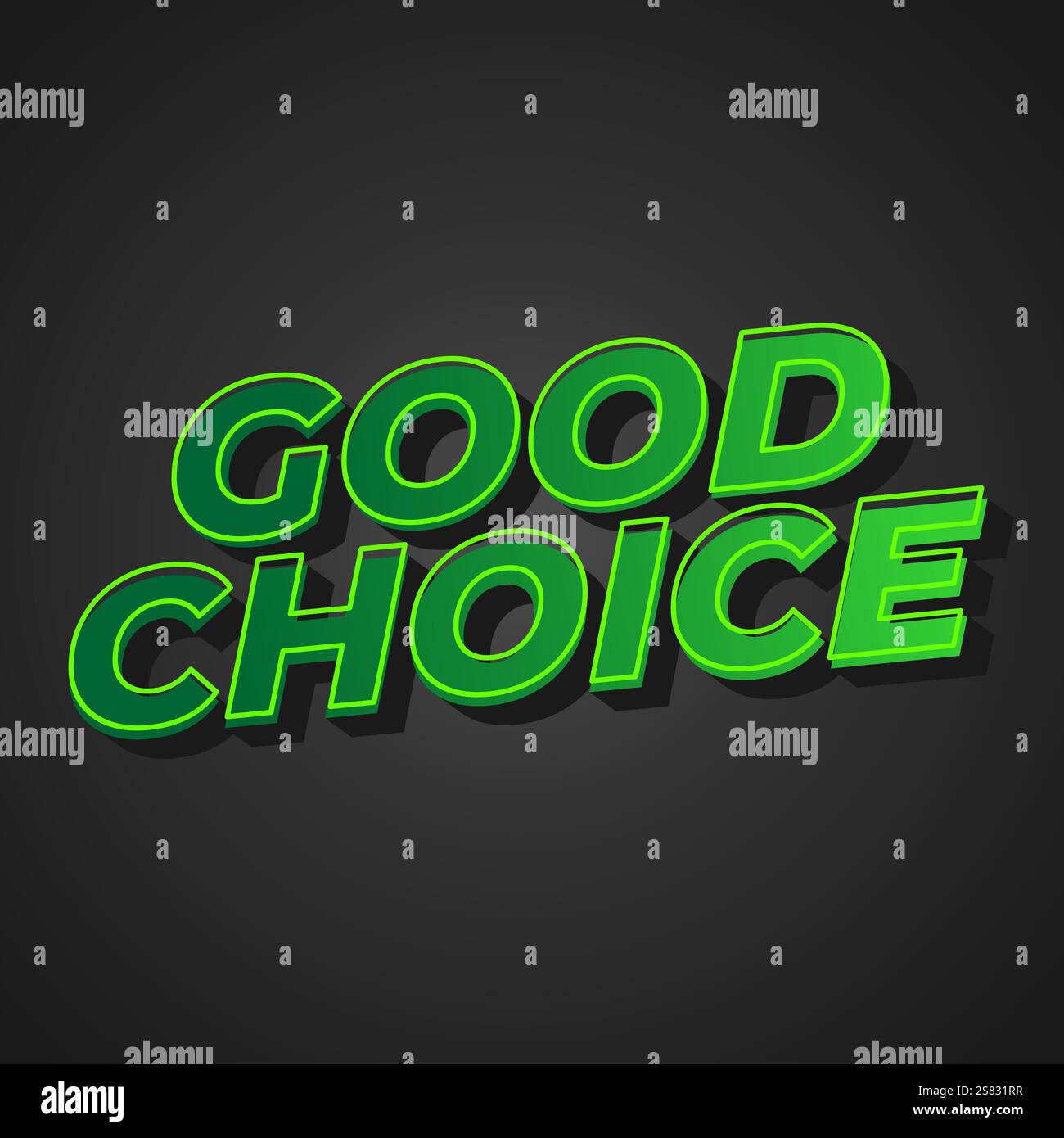 Good choice. text effect design for social media ads purpose Stock ...