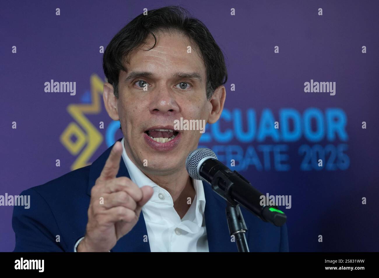 Presidential candidate Pedro Granja, of Partido Socialists Ecuatoriano