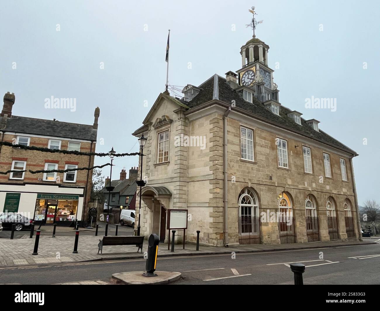 Brackley Town Hall in Northamptonshire - Smartphone Captured Stock Image