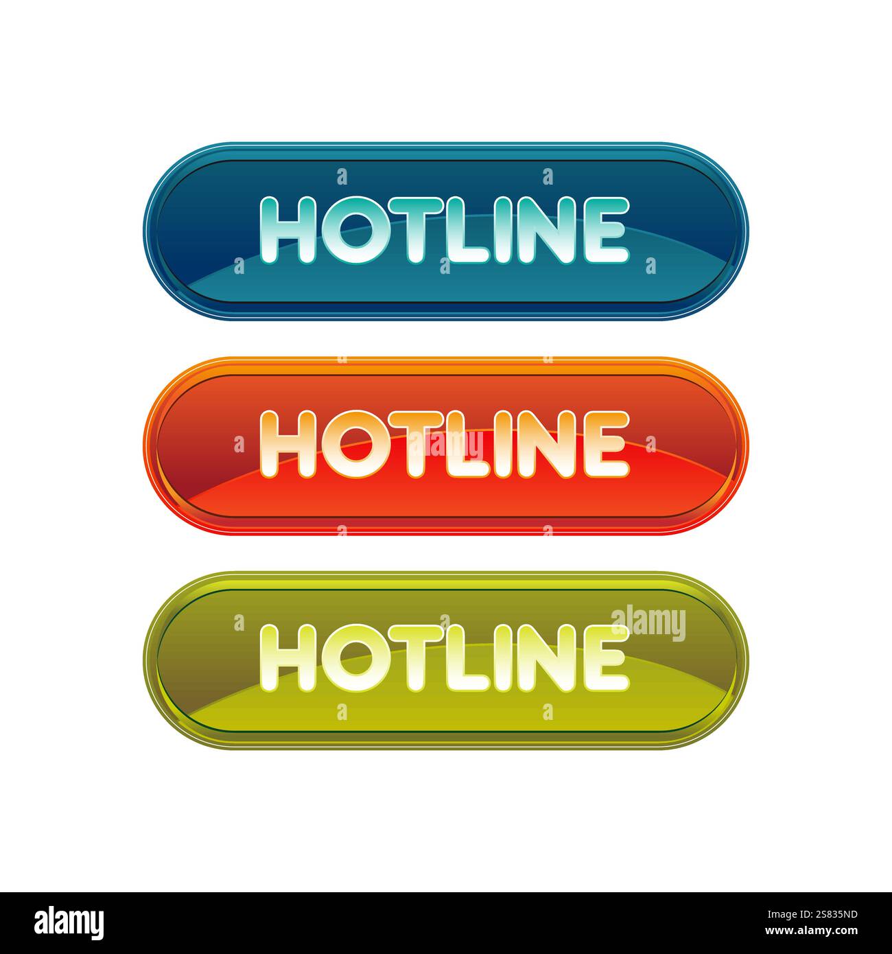 Colorful set of web buttons Stock Vector Image & Art - Alamy