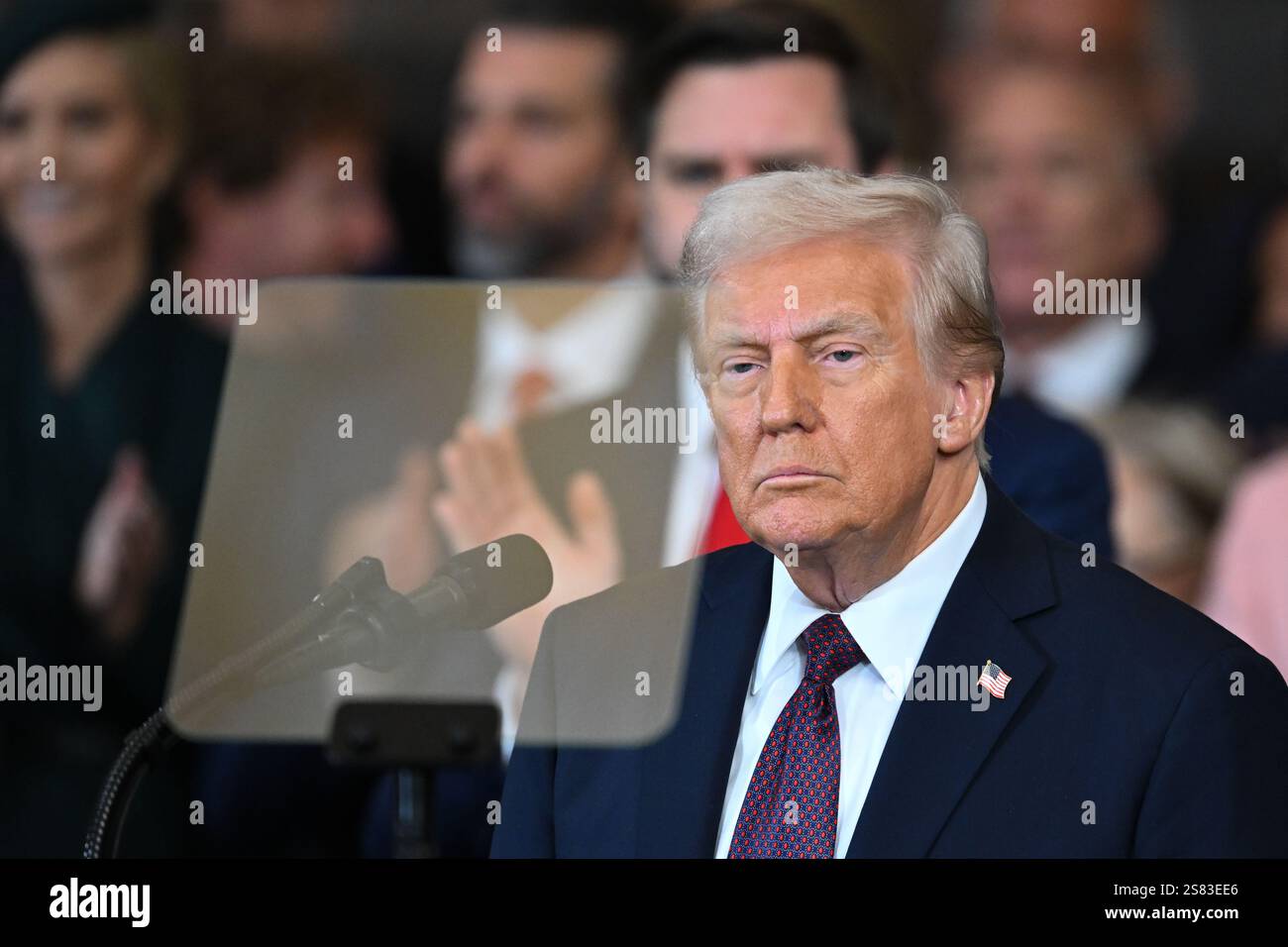 Washington, Dc, USA. 20th Jan, 2025. US President Donald Trump speaks ...