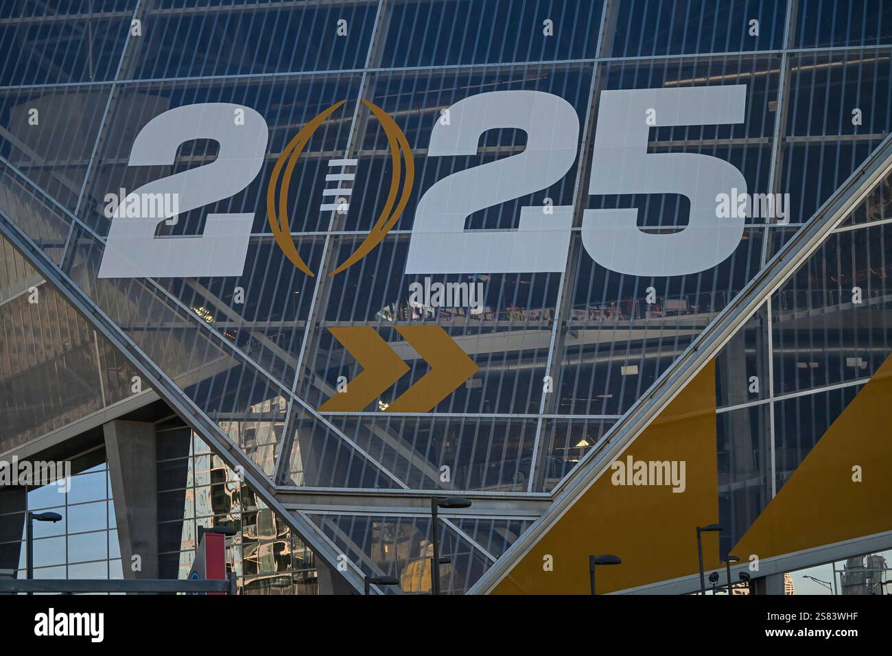 ATLANTA, GA JANUARY 20 The 2025 National Championship logo on