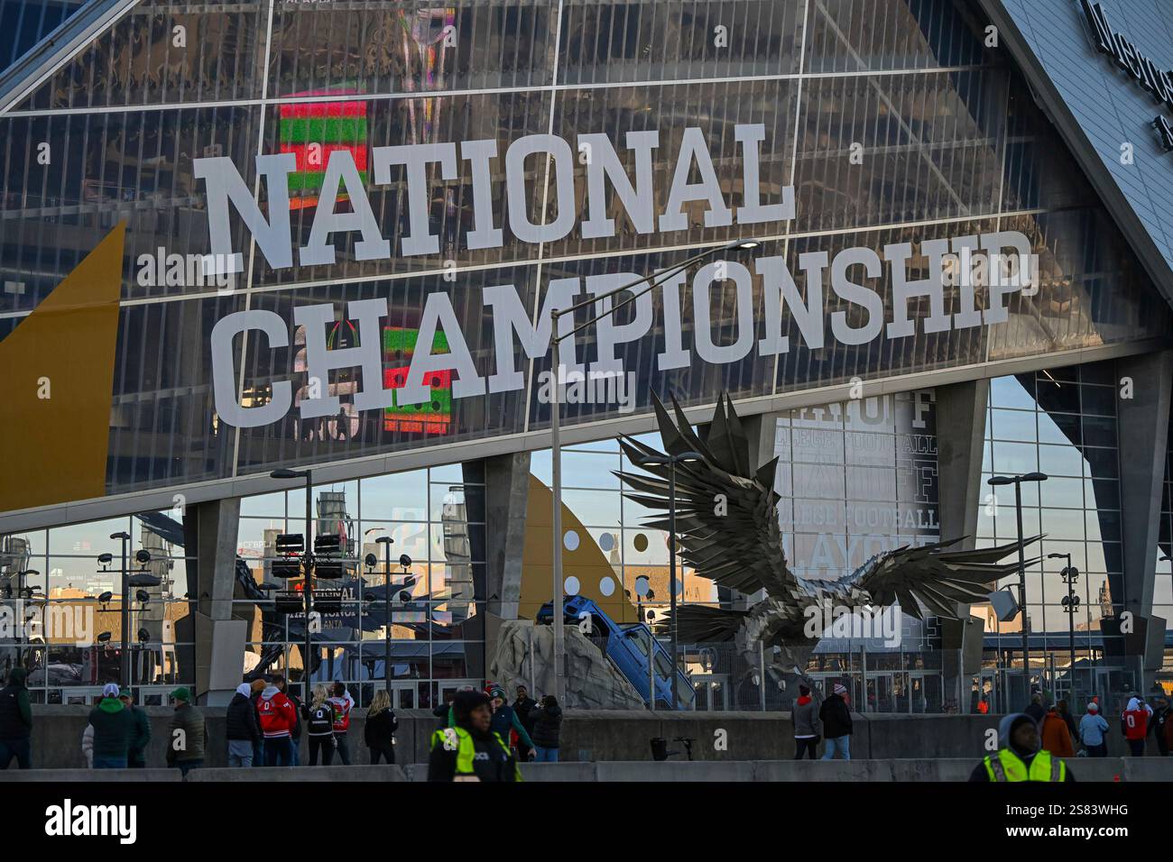 ATLANTA, GA JANUARY 20 The 2025 National Championship logo on