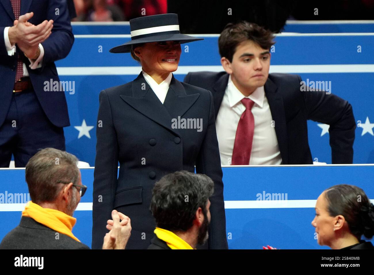 First lady Melania Trump attends an indoor Presidential Inauguration