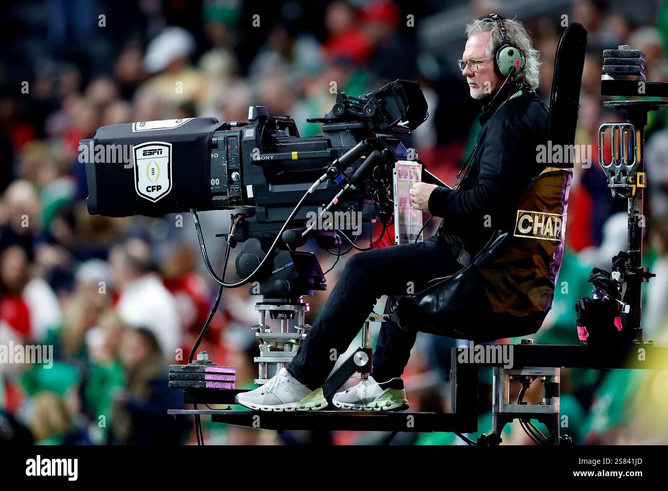 ATLANTA, GA - JANUARY 20: An ESPN camera operator captures the action ...