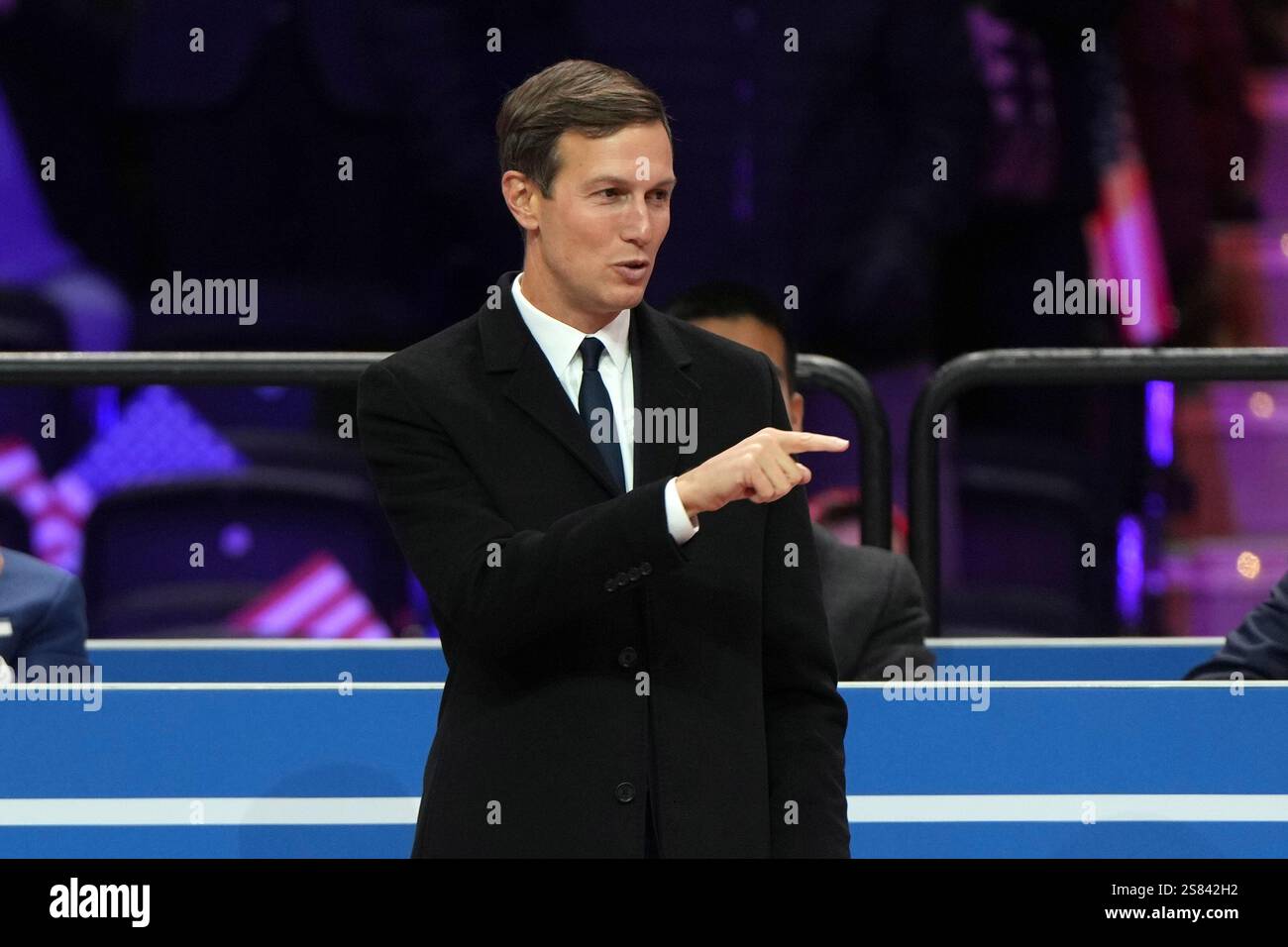 Jared Kushner attends an indoor Presidential Inauguration parade event