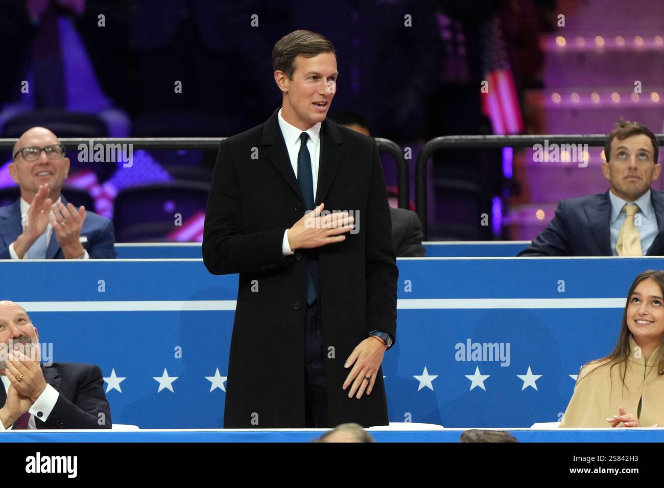 Jared Kushner attends an indoor Presidential Inauguration parade event