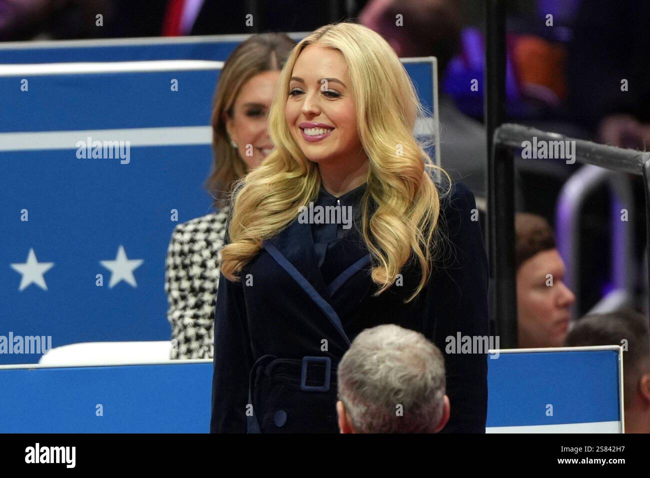 Tiffany Trump attends at an indoor Presidential Inauguration parade