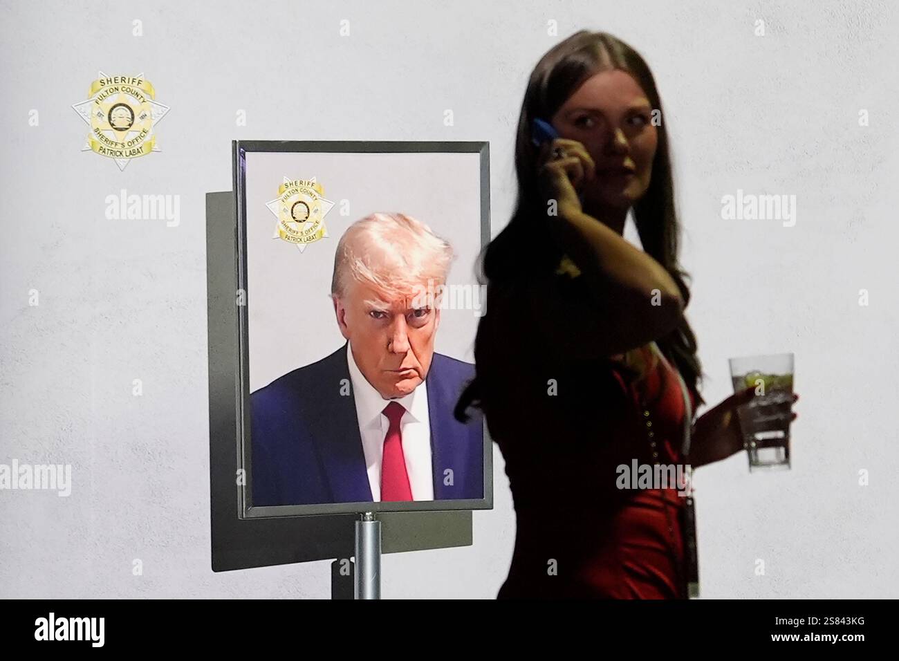 Guests mingle as the Liberty Ball gets underway before President Donald