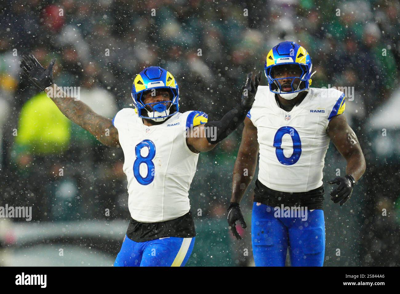 Los Angeles Rams' Jared Verse in action during an NFL football NFC