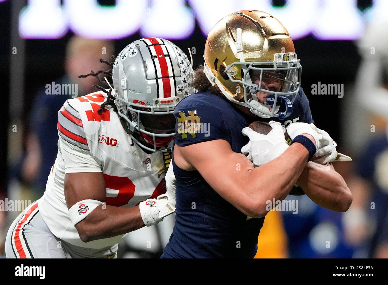 Notre Dame wide receiver Jaden Greathouse scores pasts Ohio State
